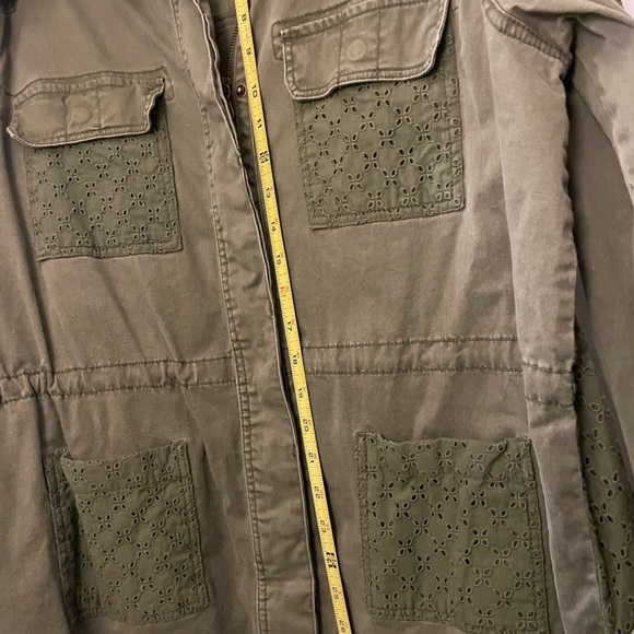 Jessica Simpson lightweight Cotton Jacket.  Army Green.  Size XL. - Picture 8 of 10